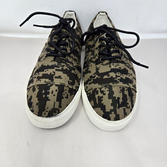 Gram Sneakers Mens Sz 42=9 Tan-Green & Black Fabric Upper Casual Comfort - Picture 4 of 15